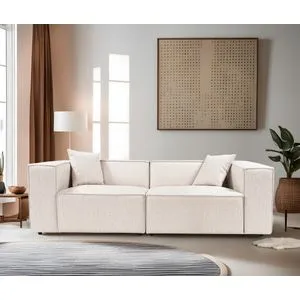 Lora 2 Seater - Light Brown Light Brown 2-Seat Sofa