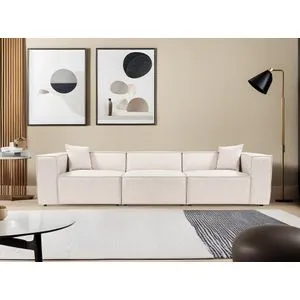 Lora 3 Seater - Light Brown Light Brown 3-Seat Sofa