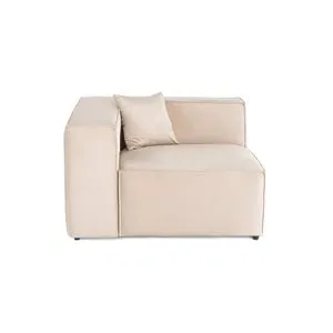 Lora L1 - Cream Cream 1-Seat Sofa