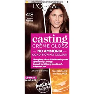 L'Oréal Paris Casting Crème Gloss farba za kosu 418 Čoko-moka