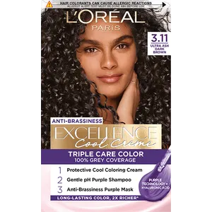 L'Oréal Paris Excellence Cool Creme farba za kosu 3.11 Ultra pepeljasto tamno smeđa