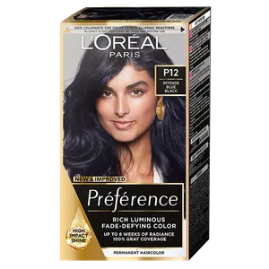 L'Oréal Paris Préférence farba za kosu P12 Seul intenzivno plavo crna