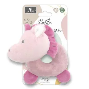 Lorelli Plišana Zvečka Donut (Krofna) - Unicorn Pink Natural