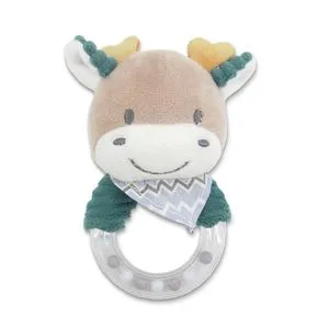 Lorelli Plišana Zvečka Ring  - Deer Blue Natural