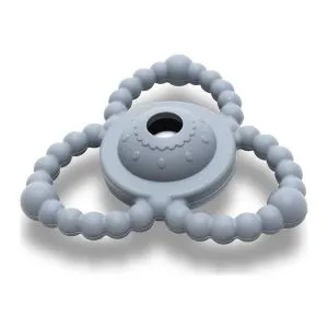 Lorelli Silikonska Glodalica/Zvečka Za Bebe - Natural Grey
