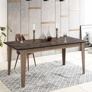 Lorenz Walnut
Black Dining Table