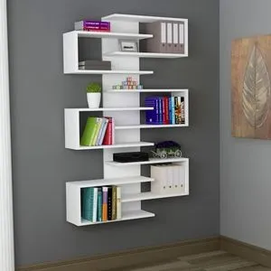 Lotus - White White Bookshelf VIZUELNO OŠTEĆENJE