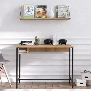 Lou - Crni Radni Sto od Sedefnog Hrasta