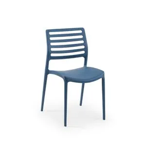 Louise - Sax Blue Sax Blue Chair Set (4 Pieces)