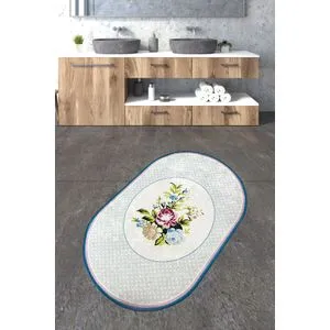 Lous - Višebojni Kupatilski Tepih 80 x 100 cm