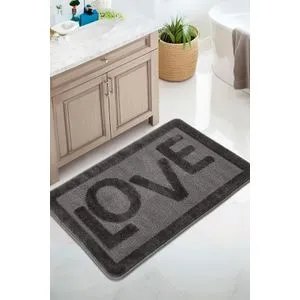 Love - Anthracite Anthracite Bathmat
