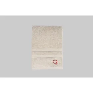 Love - Beige Beige Bath Towel