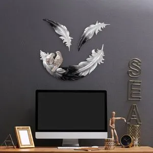 Love Birds - 1 Black
White Decorative Wall Accessory