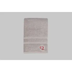 Love - Grey Grey Bath Towel