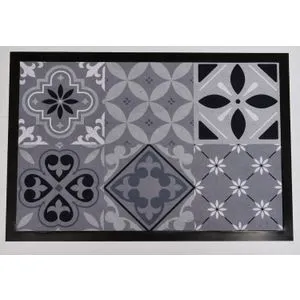 LUANCE OTIRAČ CARREAUX 40X60 CM PVC/POLIESTER SIVA 147011010