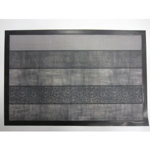 LUANCE OTIRAČ EFFET TISSUS 40X60 CM PVC/POLIESTER CRNO-SIVA