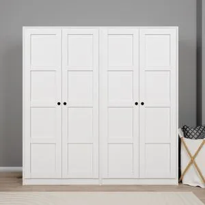 Lucas 1600-90 White Wardrobe