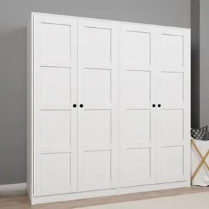 Lucas 1600-91 White Wardrobe
