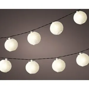 Lumineo solarne kugle u nizu, BELE 894801