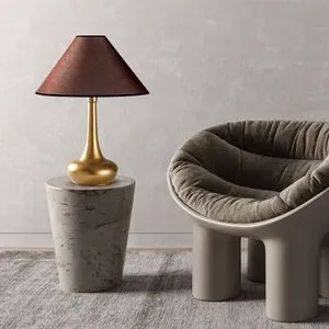 Luna - 15258 Zlatna Smeđa Stočna Lampa