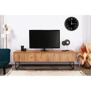 Lupin 180 - Walnut Walnut
Black TV Stand