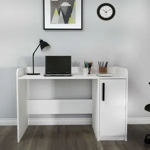 Luses - White White Study Desk