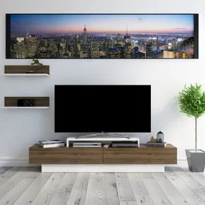 Lusi - White, Walnut White
Walnut TV Unit