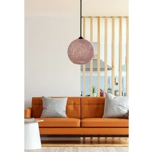Luster 'JL Lilac Brown' - Ručno Rađen od Jute