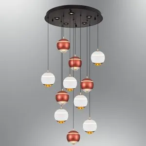 Luster 2806-11A-0104 u Braon i Belim Tonovima