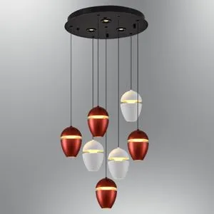 Luster 2807-7A-0104 u Beloj i Braon Boji