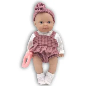 Lutka beba 25 cm sa roze trakom