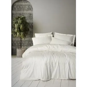 Luxe - Ecru Saten Set Posteljine