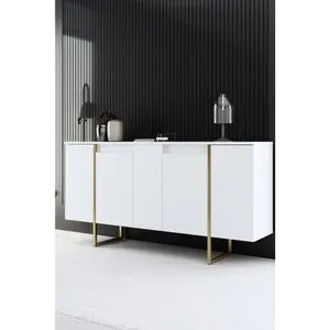Luxe - White, Gold White Gold Console OŠTEĆENO