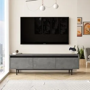 LV1-RL Silver
Black TV Stand