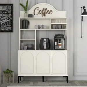 Lyon 120 - Cream, Black Cream
Black Coffee Bar Cabinet