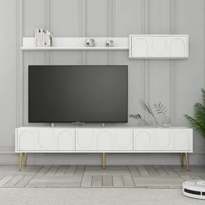 Lyon 2 - White, Gold White
Gold TV Unit