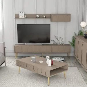 Lyon 3 - Atlas, Gold Atlas
Gold Living Room Furniture Set