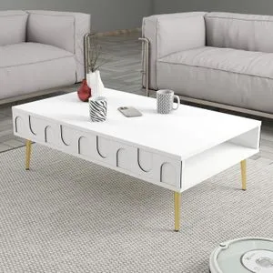 Lyon 33 - White, Gold White
Gold Coffee Table