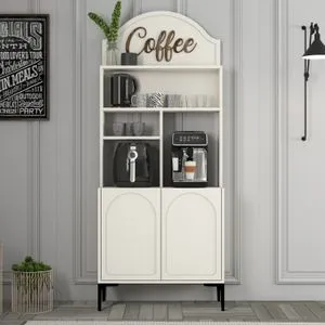 Lyon 80 - Cream, Black Cream
Black Coffee Bar Cabinet