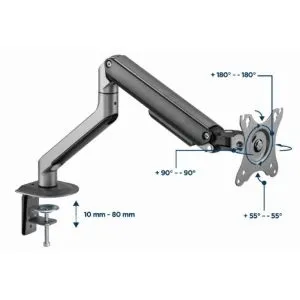 MA-DA1-05 Gembird podesivi drzac za monitor, tilt, 17-32 max.9kg (alt. MA-DA1-02)