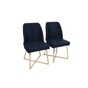 Madrid 908 V2 Gold
Dark Blue Chair Set (2 Pieces)