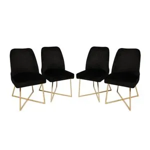Madrid 911 V4 Gold
Black Chair Set (4 Pieces)