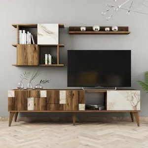 Madrid - White White
Walnut TV Unit