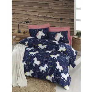 Magic Unicorn - Dark Blue Dark Blue
White
Yellow King Quilt Cover Set (FR)