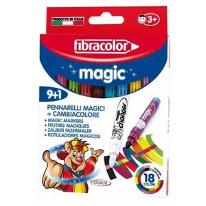 Magični Flomasteri 9+1/1 Fibracolor