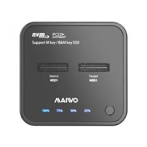 Maiwo docking station USB-C 3.2 na 2x M.2 NVMe Clone K3016P2