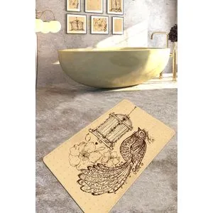 Malurus (80 x 100) Camel Brown Kupatilski Tepih