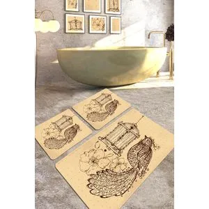 Malurus Camel
Brown Bathmat Set (3 Pieces)