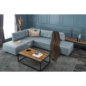 Manama Corner Sofa Bed Left - Light Blue Light Blue Corner Sofa-Bed