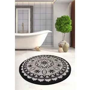 Mandal Djt - Black Multicolor Bathmat